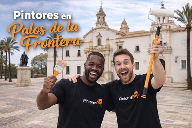 pintores en Palos de la Frontera trabajando en una vivienda