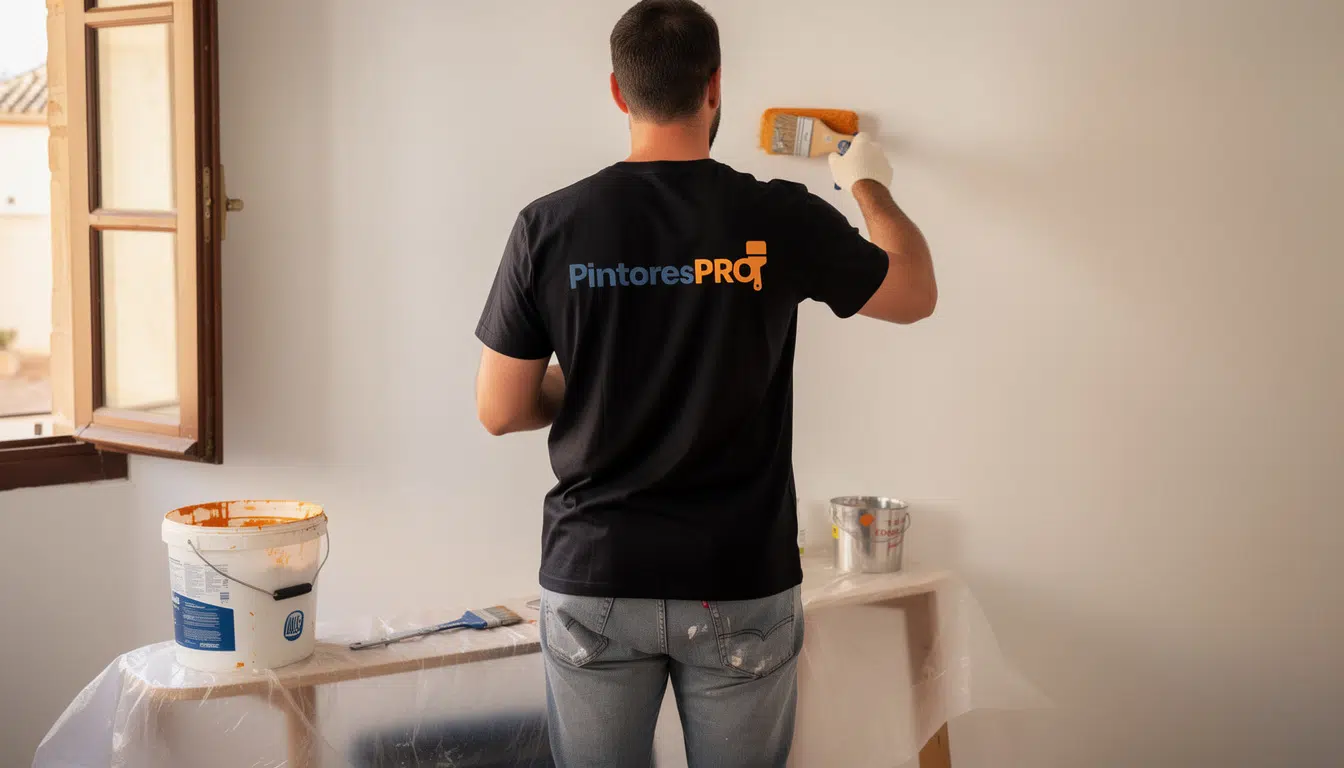 pintores en Lepe trabajando en una vivienda